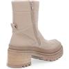 Le Serpentini Stivaletti in pelle imbottita con zip e tacco 6,5 cm