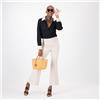 Mama Pantaloni balloon in felpa di cotone stretch dettagli raso