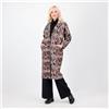 Enjoy Cappotto in panno fantasia cashmere collo rever