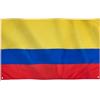 Runesol Bandiera Colombia, 91x152cm, 3ft x 5ft, 4 Occhielli, Occhiello in Ogni Angolo, Bandiera Colombiana, Repubblica di Colombia, Repubblica Spagnola della Colombia, Bandera Colombiana