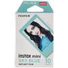 instax Fujifilm instax mini Film Pellicola Istantanea per Fotocamere Sky Blue, Formato 46x62 mm, Confezione da 10 Foto