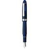 PLATINUM Penna stilografica giapponese #3776 Century Rhodium Chartres Blue SF/blu, 0,30-036 mm, realizzata a mano, pennino in oro 14 carati, con confezione regalo, penna stilografica