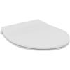 Ideal Standard Tirso Sedile WC universale con meccanismo di chiusura ammortizzata, sedile WC ovale rimovibile per una facile pulizia, in polipropilene riciclato - Bianco (365x425 mm)