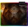 Konix Drakkar Tappetino per mouse gaming Hetland 32 x 27 cm - Bordi retroilluminati RGB 7 colori - Design vichingo