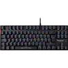 Konix Drakkar Tastiera gaming meccanica con cavo Alfheim TKL AZERTY - Formato TKL senza tastierino numerico - Retroilluminazione RGB