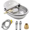 Yuecheng Bacino a bassa pressione 4 in 1 in acciaio inox con valvola galleggiante regolabile e foro di scarico per manzo, cavalli, pecore, maiale, cane