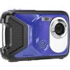 Goshyda Fotocamera Digitale Impermeabile, Schermo TFT HD da 21 MP 1080P da 2,8 Pollici Fotocamera Subacquea Panoramica da 16,4 Piedi, Rilevamento Facciale, Scatto Temporizzato (BLUE)