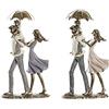 DKD Home Decor Ombrello Decorativo 17,5 x 8,5 x 31 cm Rame Famiglia (2 Pezzi)