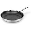 Qdesign - Padella Triply in acciaio inox - Padella antiaderente per tutti i piani cottura, compresi quelli a induzione - cottura sana e a basso contenuto di grassi - Resistente ai graffi, 28 cm