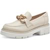 MARCO TOZZI Mocassini Donna con Tacco con Zeppa Vegani, Beige (Cream Gold), 36 EU