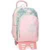 Roll Road Spring is here valigia da cabina, valigia per bambini, realizzata in ABS, un materiale resistente e leggero, Rosa, Mochila 44 + carro, Zaino 44 + carrello