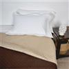 Corredocasa Trapuntino Copriletto Singolo, Made in Italy - Trapuntato Doubleface Mezza Stagione, Coperta Bicolore Primaverile in Morbida Microfibra (Marrone/Beige, 160x240 cm)