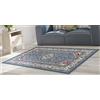 SpazioTessile Tappeto Arredo Cotone Leggero Antiscivolo Motivo Persiano 3 Colori 11 Misure 00P (Blu, 50x75)