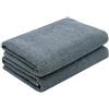 ZOLLNER 2 teli doccia - morbidi e assorbenti asciugamani da bagno - lavabili a 95°C - cotone - 70x140 cm - grigio