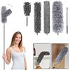 WOBENKE 5 Pezzi Spolverino per Polvere Allungabile Ragnatele Pulizia con Asta Telescopica da 76 a 254 cm, Ventilatore a Soffitto Alto, Luci, Tapparelle