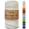 OurTop Corda Macramè, 5mm x 110m Filo Macrame Corda Macramè Filo Morbido Filato Macrame per Appendere La Parete, Fai Da Te, Artigianato, Lavori a Maglia, Lavori Decorativi(Natura)