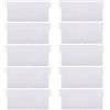 Lahviuu Pesi di Tende Verticali,10 pezzi Tende Verticali a Lamelle Accessori Pesi Verticali per Tende Esterne Verticale Cieco Pesi Stecche Senza di Filo Piombo per Tende,Bianco 100mm