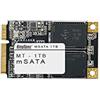DroiX KingSpec 1TB mSATA SSD Solid State Drive SATA III da 6 GB/s per desktop e laptop NAND mSATA Storage [mSATA-1TB]