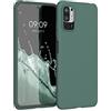 kwmobile Custodia Compatibile con Xiaomi Redmi Note 10 5G Cover - Back Case per Smartphone in Silicone TPU - Protezione Gommata - verde blu