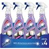 Vetril - Detergente Spray Vetri e Superfici con Antipolvere, Azione Antistatica e Brillantezza Senza Aloni, Ipoallergenico, 650 ml x 12 pezzi
