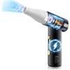 COLBOR Elettrico Rimuovi Polvere Aria Compressa, COLBOR AirMaxx A1 Aria Compressa Senza Fili 100000RPM Velocità Variabile Stepless con LED e Ugelli per PC Tastiera, Elettrico-Rimuovi-Polvere
