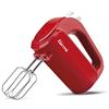 Girmi SB02 Sbattitore Elettrico, 170W, Sbattitori Inox per montare panna ed albumi, Funzione Turbo, Ganci Inox per impasti dolci e salati, 5 Velocità, Rosso