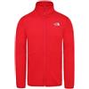 THE NORTH FACE Quest FZ Giacca, Rosso Fuoco, XL Uomo