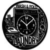 Instant Karma Clocks | Orologio Da Parete | Lavanderia | Lavatrice | Stanza per il Bucato | Panni | Attrezzatura Negozio Lavasecco