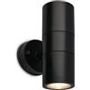 BRILONER - Applique esterna IP54 antischizzo e antipolvere, portalampada GU10, max. 7W, lampada esterna, applique da parete, proiettore, illuminazione esterna, applique esterne, 16x7,5x11 cm, nero