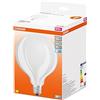 OSRAM LED Star GLOBE125, lampada LED a filamento opaco a forma di globo con diametro di 125mm, base E27, bianco freddo (4000K), 2452 lumen, sostituisce lampadine convenzionali da 150W, confezione da 4