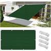 FlySoul Vela Ombreggiante Impermeabile 1.2x2.2M Tenda da Sole per Esterno Vele Ombreggianti Rettangolare Telo Parasole con Fune e Occhiellato Protezione UV Tenda a Vela per Giardino Balcone Terrazza