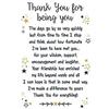 Piccadilly Greetings Biglietto di ringraziamento per essere te - Portafoglio con busta, Versi regalo, grigio, bianco, nero, argento, 20,3 x 15,2 cm
