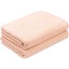 ZOLLNER 2 teli doccia - morbidi e assorbenti asciugamani da bagno - lavabili a 95°C - cotone - 70x140 cm - albicocca