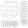 Zimoer 20 Filtro per Lavello Usa e Getta,Adesivi Anti Intasamento,Raccoglitore di capelli usa e,Filtro di Scarico a Pavimento Usa e Getta,per Scarico Doccia,Cucina,Vasca,Bagno Cerchio（diametro 9 cm）