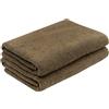 ZOLLNER 2 teli doccia - morbidi e assorbenti asciugamani da bagno - lavabili a 95°C - cotone - 70x140 cm - marrone
