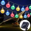 Anmossi Catena Luminosa Esterno Solare,11M 60 LEDs Catena Luminosa Solare,8 Modos,Impermeabile Lampada Solare per Giardino per Giardino,Terrazzo,Natale,Matrimonio,Festa(Colore)