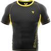 SMMASH wod Board Maglia a Manica Corta Compression da Uomo Sport, Palestra, Crossfit, Gym, Traspirante e Leggero, Slim Fit T-Shirt, Materiale Antibatterico, Prodotto nell'Unione Europea (L)