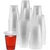 Fivtix Confezione da 100 bicchieri di plastica riutilizzabili resistenti (200 ml) - bicchieri usa e getta durevoli e trasparenti per picnic, feste, viaggi, barbecue e occasioni