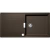 SCHOCK | Lavello Cucina Tia D100L, 1 Vasca Large con Gocciolatoio, Vasca Reversibile e Saltarello di Serie, Materiale ®Cristadur, Bronze, 1000x500mm
