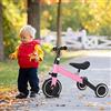 HUOLE 2 in 1 (rosa) Bici Senza multifunzionale per le bambine e i bambini Bici senza Pedali con 25 kg di Carico, Triciclo Bambini - (massimo carico 25kg). I pedali sono rimovibili