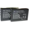 2x Batteria per Camileo X100 HD X100 H30 1600mAh 3,7V