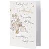 Piccadilly Greetings Group Ltd Grazioso biglietto di auguri di compleanno con ricoperto di glitter per una nonna, bianco fumo, 17,8 x 12,7 cm