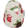Hobby Gift Puntaspilli a Forma di Alveare - Puntaspilli Originale per Accessori da Cucito e Merceria, Ideale per Ricamo, Cucito Creativo e Sartoria, Tessuto 100% Cotone - 8,5 x 8,5 x 11 cm, Fragole