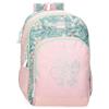 Roll Road Spring is here valigia da cabina, valigia per bambini, realizzata in ABS, un materiale resistente e leggero, Rosa, Mochila doble, Zaino doppio
