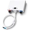 Mxzzand Scaldabagno Elettrico Istantaneo, 220V, Senza Serbatoio, Sotto Lavello | ABS antiscottatura, chip intelligente antiperdita, risparmio energetico 220V, installazione compatta sotto lavello