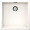 SCHOCK | Lavello Cucina Galaxy N100U 1 Vasca con Ganci Sottotop Inclusi,Materiale ®Cristadur, Bianco Puro, 430x430mm
