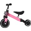 HUOLE bici multifunzionale 4in1 per le bambine e i bambini Bici senza Pedali con 25 kg di Carico, Triciclo Bambini - (massimo carico 25kg). I pedali sono rimovibili-2 in 1 (rosa)