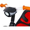 HUOLE -Bicicletta Triciclo per bambini evolutivo, canna e parasole, pieghevole, borsa e cestino in acciaio, per bambini evolutivo, accessori, fino a 5 anni (grigio)