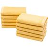 ZOLLNER 10 lavette - morbide e assorbenti asciugamani da mano e viso - lavabili a 95°C - cotone - 30x30 cm - giallo