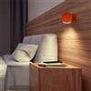 Jefedana Lampada da parete a LED per interni, lampada da parete con sensore di movimento di tipo C, dimmer, 3 modalità di colore, lampada da parete rotante a 360° per camera da letto,comodino (arancia)